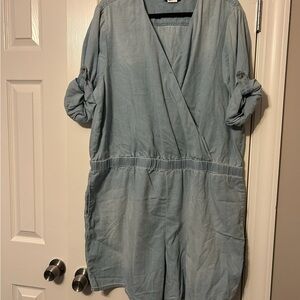 Light Blue Denim Romper